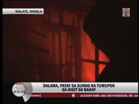 2 dead, over 50 houses destroyed in Manila fire