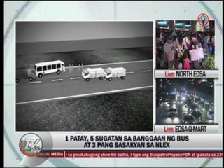 1 dead, 5 injured in NLEX accident