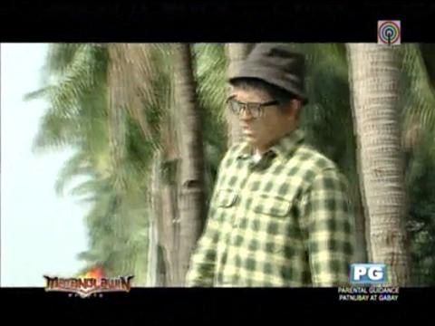 Who is this 'old man' handing out food, drinks