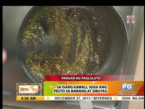 Recipe: Penne in creamed malunggay pesto