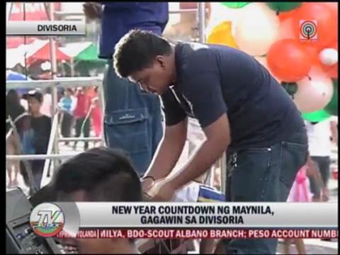 Manila holds New Year's Eve party in Divisoria