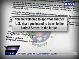 Former politician fumes at US visa cancellation