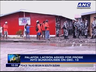 Palafox: Lacson sought probe on bunkhouses