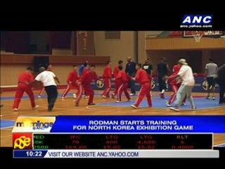 Rodman starts training for N. Korea exhibition game