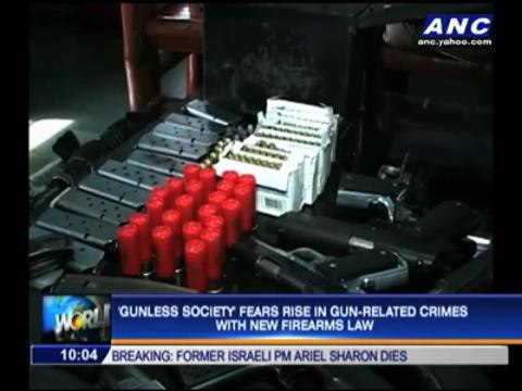 'Gunless Society' fears rise in crimes with new firearms law