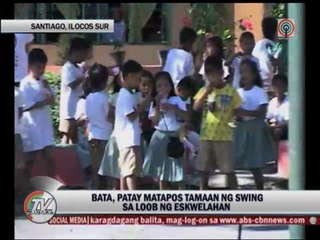 Download Video: 7-year-old killed in freak swing accident