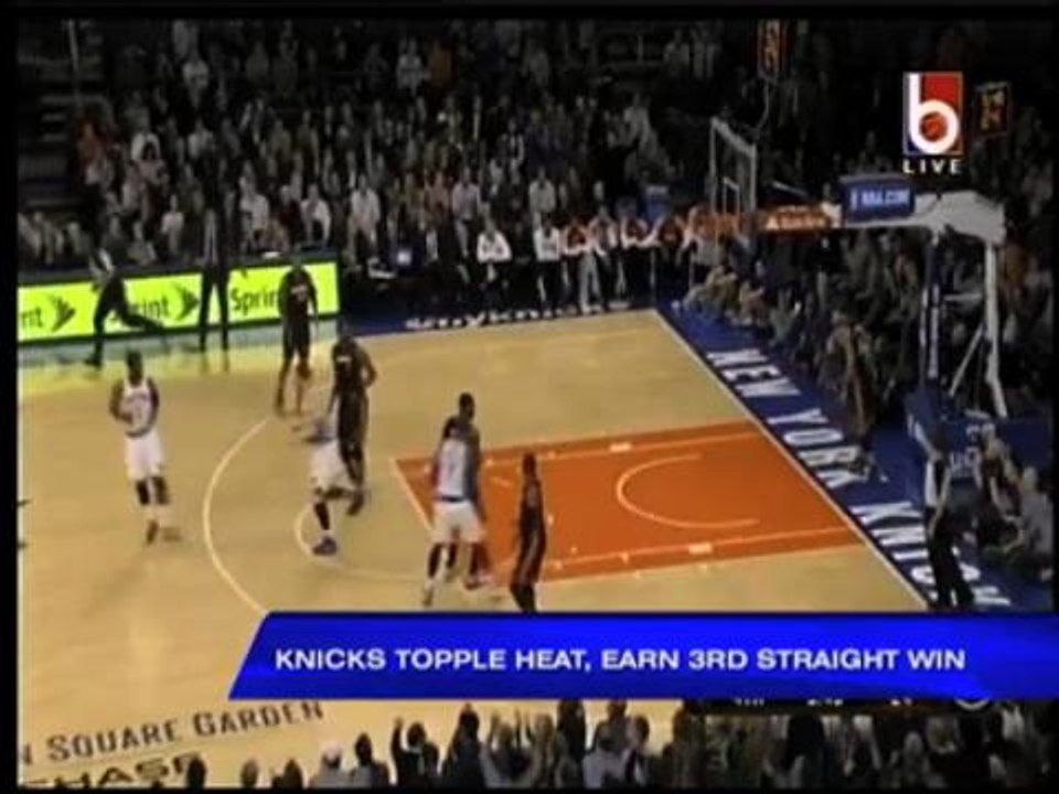 Knicks topple Heat, earn 3rd straight win
