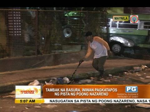 Tons of trash after 'traslacion'