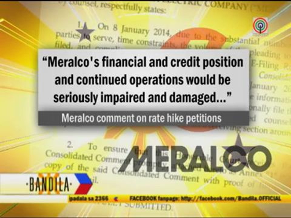 Meralco warns of brownouts