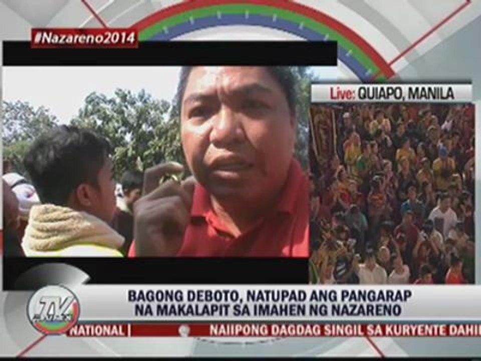 Nazarene 'first-timer' gets help from veteran devotees