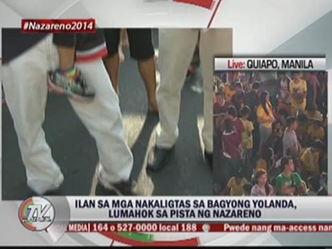 'Yolanda' survivors join Black Nazarene feast