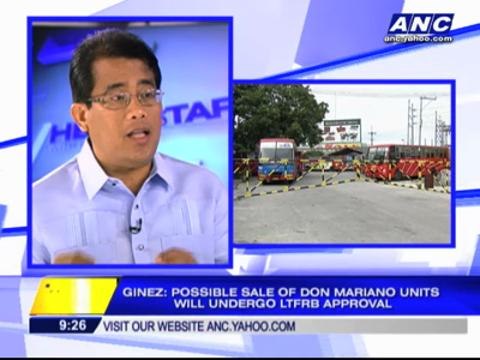 LTFRB: Sale of Don Mariano buses still allowed