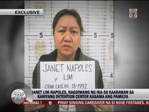 Napoles celebrates 50th birthday in detention