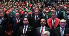 Son Dakika: Cumhurbaşkanı Erdoğan: Devletin başı misyonu, kuvvetler ayrılığı için tehdit değil, birleştirici güçtür