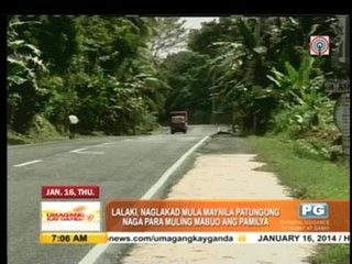 Man journeys from Manila to Naga on foot