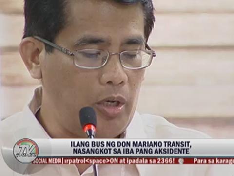 LTFRB revokes franchise of Don Mariano Transit