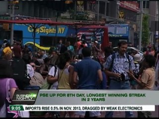 PSE up for 8th day, longest winning streak in 2 years