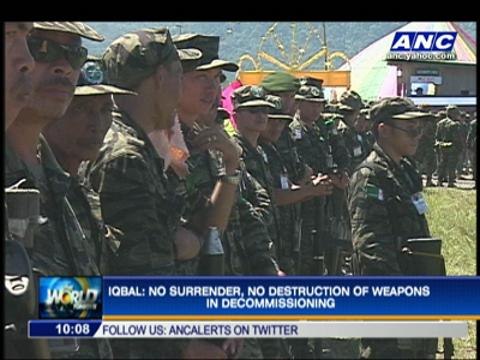 Iqbal: No need for guns in Mindanao peace