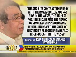 Meralco accused of power rate manipulation