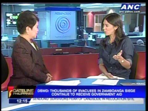 Zambo evacuees dying; Dinky says DSWD hasn't forgotten them