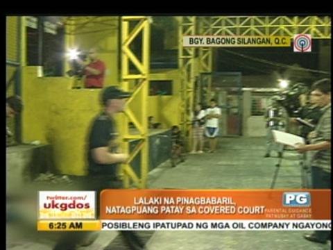 Man shot dead in QC covered court