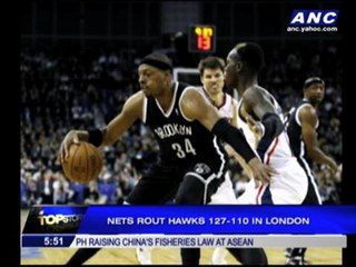 Nets rout Hawks in London