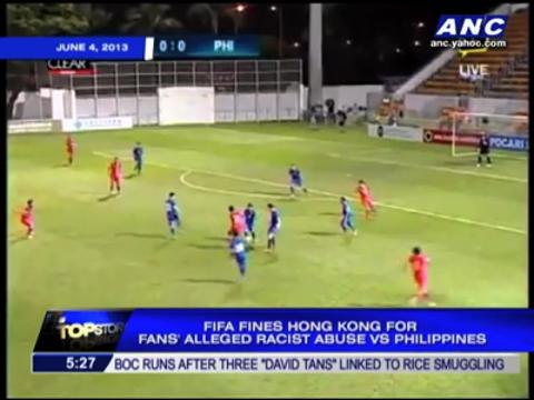 FIFA fines HK for fans' alleged racist abuse vs Azkals