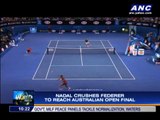Nadal crushes Federer to reach Aussie Open final