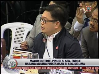 De Lima, Duterte word war intensifies