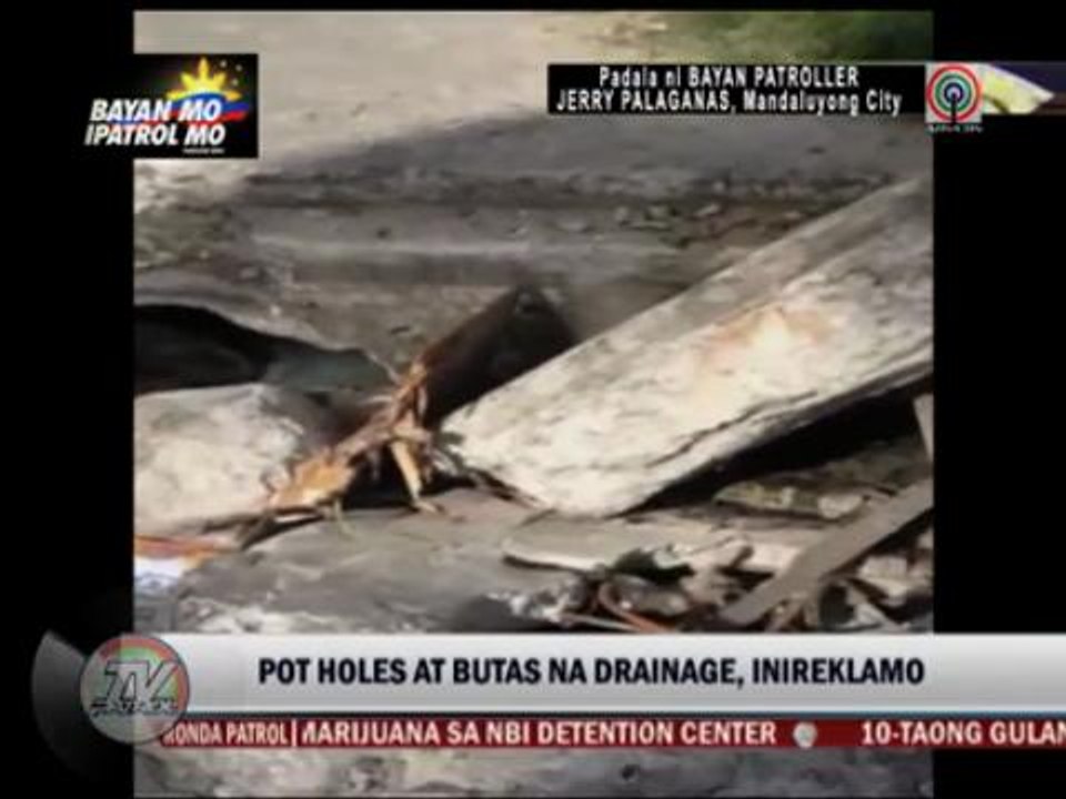 Bayan Patrollers decry open drainage, potholes