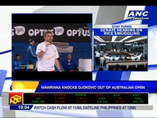 Wawrinka knocks Djokovic out of Aussie Open