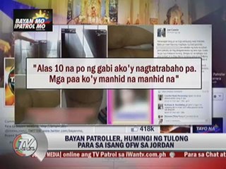 Fresh from knee surgery, OFW still forced to work