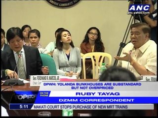 DPWH: Yolanda bunkhouses substandard but not overpric