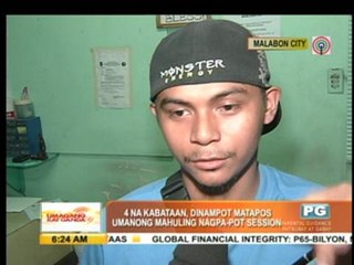 4 nabbed for allegedly holding pot session