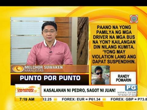 Punto por Punto: Kasalanan ni Pedro, sagot ni Juan