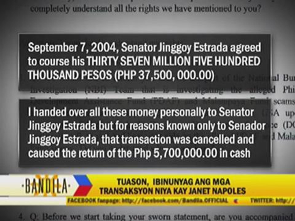 What Ruby Tuason told the NBI on pork barrel scam