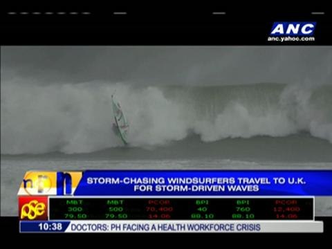 Storm-chasing windsurfers travel to U.K.