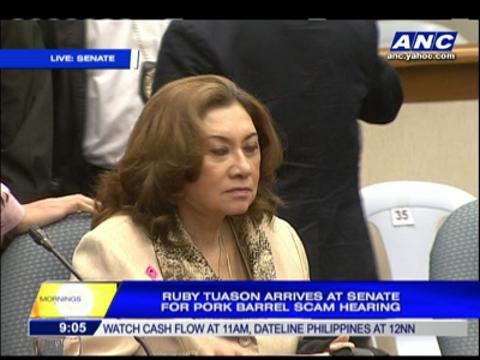 Ruby Tuason attends Senate hearing