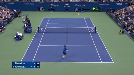 لقطة:بطولة أميركا المفتوحة: ديوكوفيتش يخرج من البطولة مستسلماً للإصابة