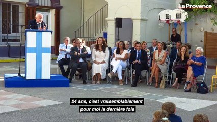 Ce matin, Jean-Claude Gaudin a fait sa dernière rentrée scolaire