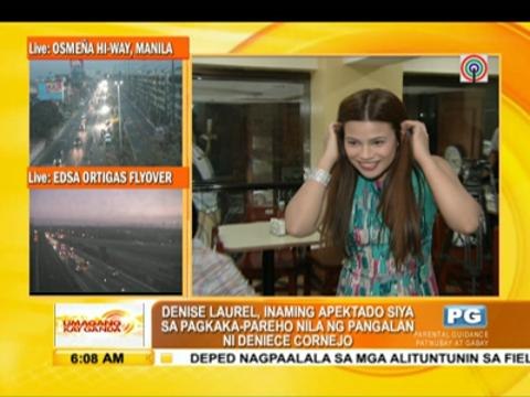 Denise Laurel mistaken for Deniece Cornejo