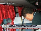 Surprise inspections of buses held in Quezon, Bicol