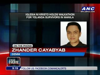 Iglesia ni Cristo holds charity walk for 'Yolanda' survivors