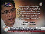 Cunanan: Senators signed pork scam letters