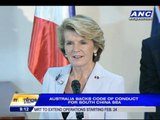Australia backs code of conduct for South China Sea