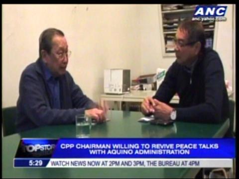 Joma Sison willing to revive peace talks with PNoy admin
