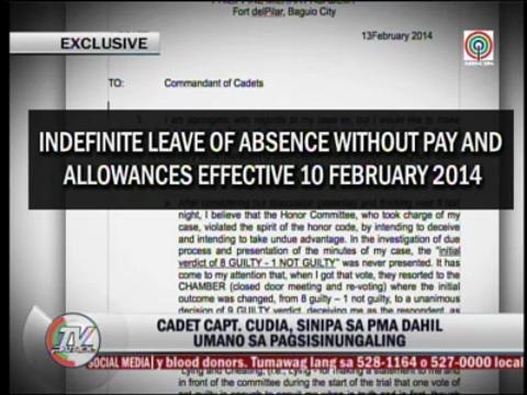 Dismissed PMA cadet denies lying