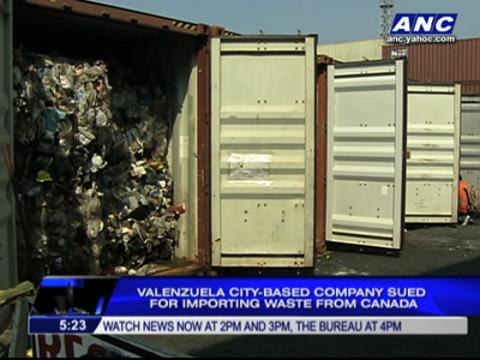 Customs sues firm for importing waste from Canada