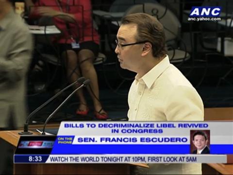 Why Chiz doesn't want people jailed for libel