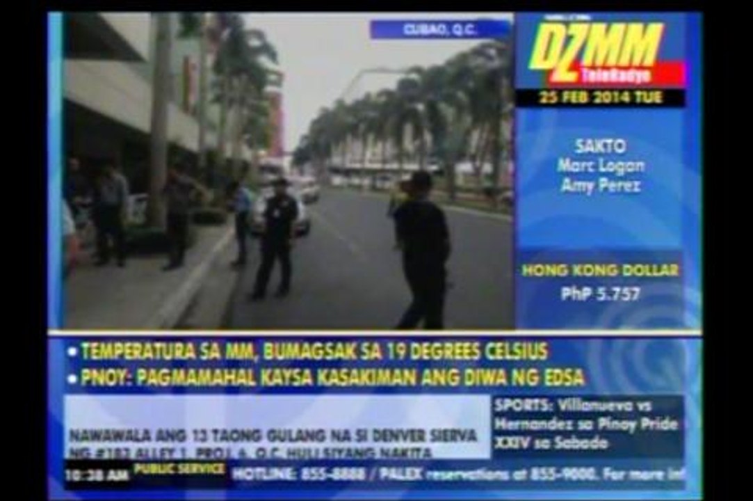 Shooting rocks Farmer's Plaza in Cubao